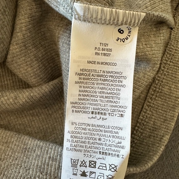 NWOT Boden Cotton Ribbed Grey Short sleeves Modern T-Shirt Size L - Picture 9 of 10